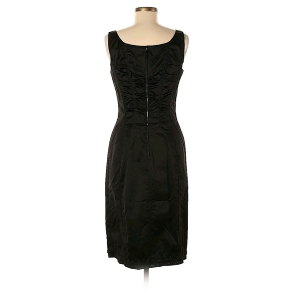 Nina Ricci Bomshell Sheath Dress NWT Black Ruched - Picture 2 of 6
